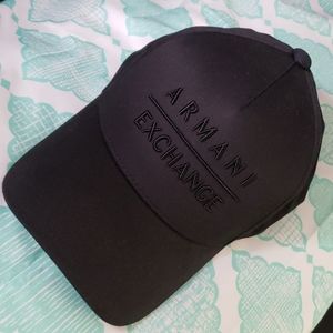 armani exchange logo black hat